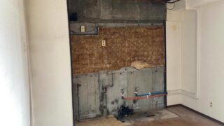 キッチン原状回復工事（解体後の復旧対応）
